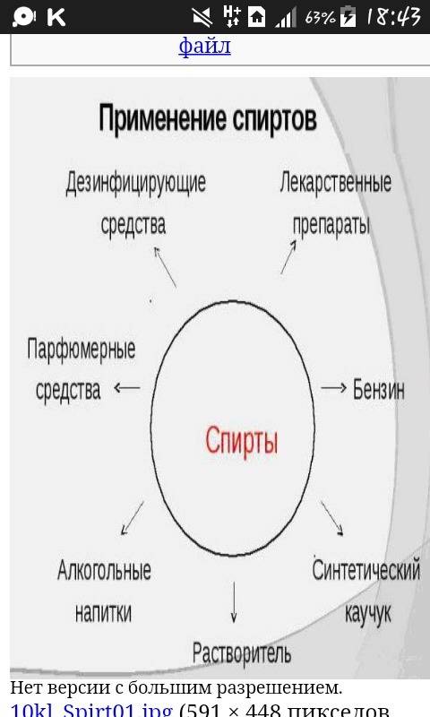 Применение одноатомных спиртов. небольшое сообщение.