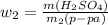 w_{2} = \frac{m( H_{2}SO_{4} )}{ m_{2}(p-pa) }