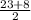 \frac{23+8}{2}