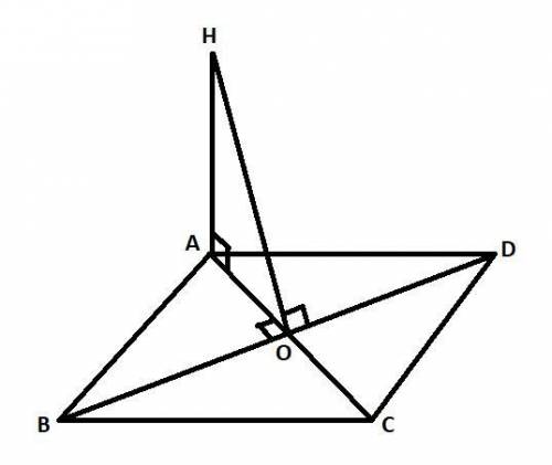 Абсд квадрат диагонали которого пересекаются в точке о. ан перпендикуляр к плоскости квадрата. докаж