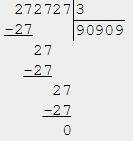 Номер 91 4 класс, надо решить примеры в столбик 1)272727/3 2)484848/8 272272/272 181818/9 3)484848/6