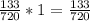 \frac{133}{720} *1= \frac{133}{720}