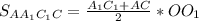 S_{AA_1C_1C} = \frac{A_1C_1+AC}{2}*OO_1