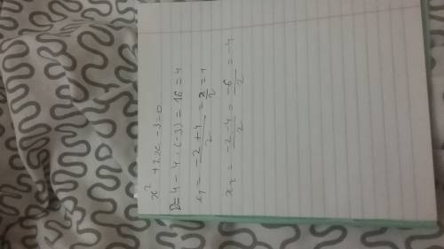 Какие из чисел -3, -2, -1, 1, 2, 3 являются корнями уравнения х2+2x-3=0 ? x2-это x во второй степени