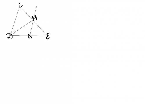 Отрезок dm –биссектриса треугольника сdе. через точку м проведена прямая, параллельная стороне сd и