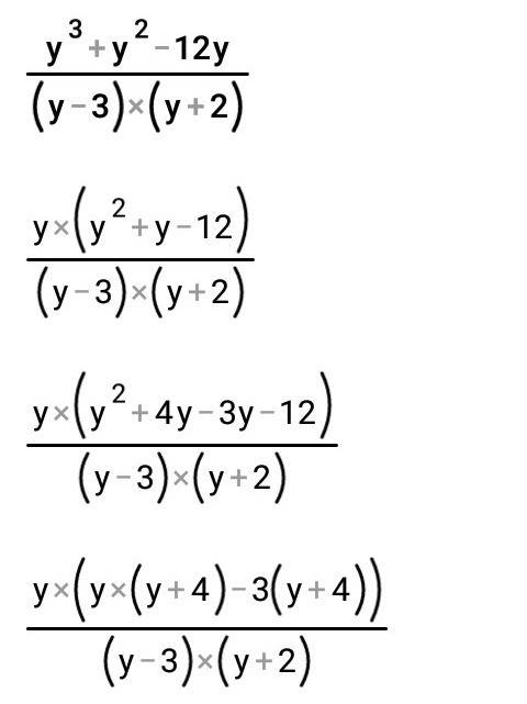 Решить уравнение y³+y²-12y =0 (y-3)(y+2)