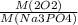 \frac{M(2O2)}{M(Na3PO4)}