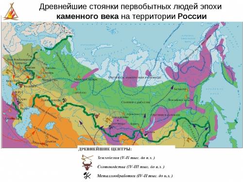 Тоянки первобытных людей на территории россии в период неолита