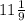 11 \frac{1}{9}