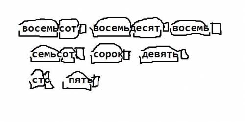 Сделать морфологический разбор числительных таких: 888,749,105