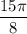 \dfrac{15 \pi }{8}