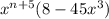 x^{n+5}(8-45x^3)