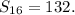 S_{16}=132.