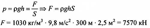 Для спуска водолаза на большую глубину применяется специальный металический скафандр. какую силу дав