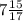 7 \frac{15}{17}