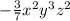 - \frac{3}{7} x^2y^3z^2