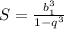 S={b_1^3\over1-q^3}