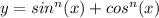 y= sin^{n} (x)+ cos^{n}(x)&#10;