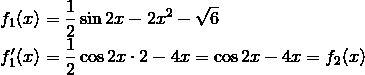 Докажите что функция f(x) 1/3 sin2x -2x^2-sqrt6 является первообразной для функции f(x)=cos2x-4x