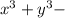 x^3+y^3-