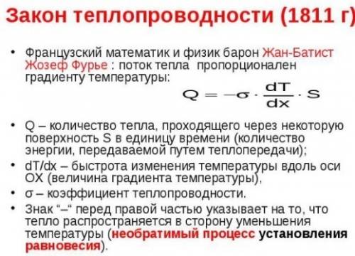 Какие особенности причинно-следственных отношений выяв- ляет закон ж.-б. ж. фурье?