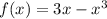 f(x)=3x-x^3