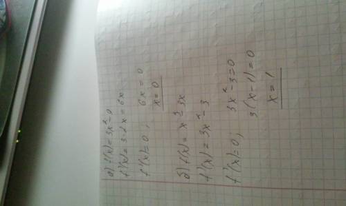 (критические точки а) f(x)=3x^2-9 b) f(x)=x^3-3x