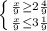 \left \{ {{ \frac{x}{9} \geq 2 \frac{4}{9} } \atop { \frac{x}{9} \leq 3 \frac{1}{9} }} \right.