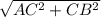 \sqrt{AC^{2}+ CB^{2}}