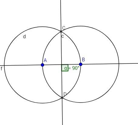 Построй две прямые, которые при пересечении образуют прямой угол.