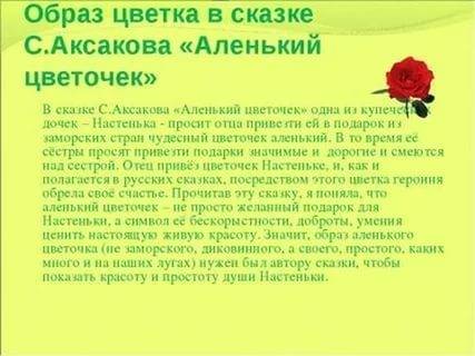 Рассказ о несуществующем цветке5класс