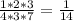 \frac{1*2*3}{4*3*7} = \frac{1}{14}