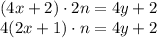 (4x+2)\cdot 2n=4y+2&#10;\\\&#10;4(2x+1)\cdot n=4y+2