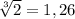 \sqrt[3]{2} = 1,26