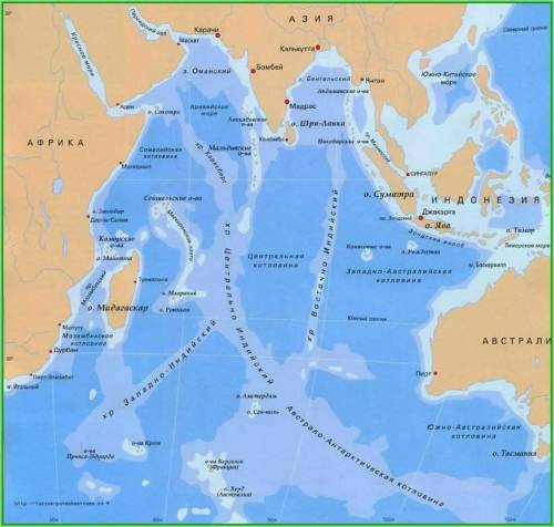 Моря заливы проливы индийского океана.