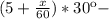 (5+ \frac{x}{60} )*30к-