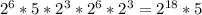 2^{6}*5*2^{3}*2^{6}*2^{3}=2^{18}*5