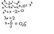 Решите уравнение: а)x^3-5x^2+6x=0 б)x^4-x^3-6x^2=0 в)10x^2-x^4=3x^3 г)x^3=2x^2-x^4