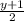 \frac{y+1}{2}