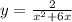 y= \frac{2}{x^2+6x}