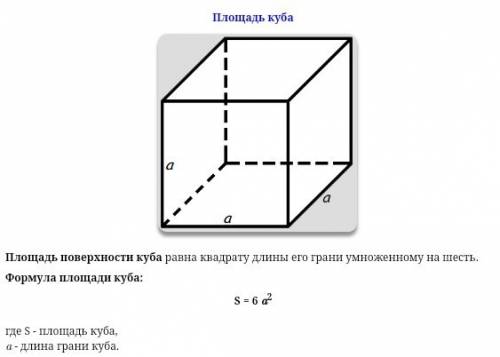 Как найти площадь объемного предмета?