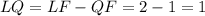 LQ=LF-QF=2-1=1