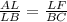 \frac{AL}{LB} = \frac{LF}{BC}