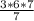 \frac{3*6*7}{7}