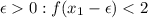 \epsilon0: f(x_1-\epsilon)