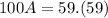 100A=59.(59)