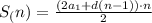 S_(n)= \frac{(2a_{1}+d(n-1))\cdot n}{2}