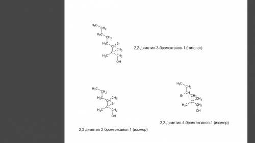 Запишите структурную формулу вещества и к нему 2 структурных формулы изомеров и гомологов и назовите