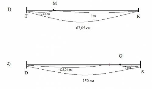 1. точка м лежит на отрезке тк. известно, что отрезок тм = 19,45 см, а тк = 67,05 см. найдите отрезо