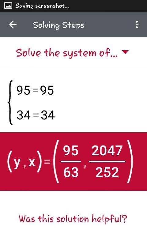 {9х-7у=95 {4х+у=34 решить систему у ровнения